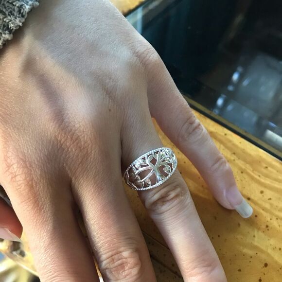Tree of Life Sterling Silver Ring - Picture 8 of 8